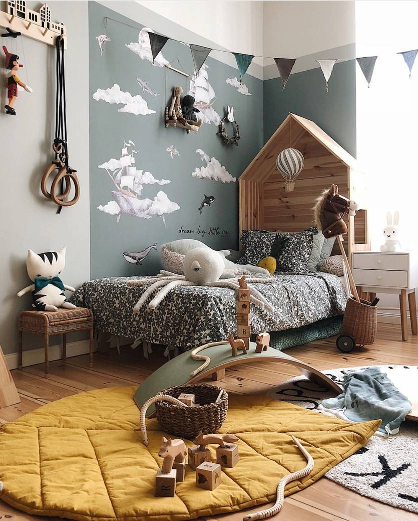 Оформление детской комнаты для девочки или мальчика в скандинавском стиле