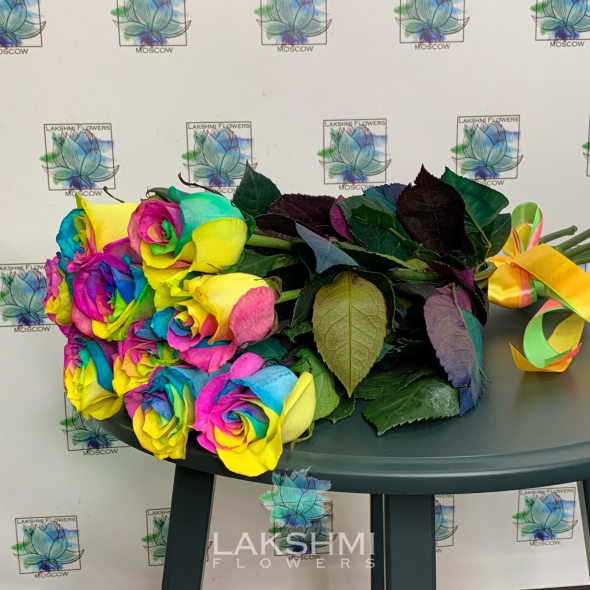 Радужные розы: волшебство цвета в каждом лепестке