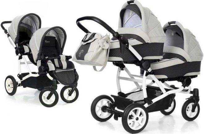 Коляски для двойни: рейтинг лучших - трость, универсальные модели