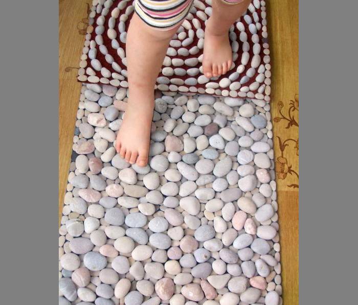 Массажный коврик для детей своими руками - как сделать ортопедическую дорожку для ног (с фото)