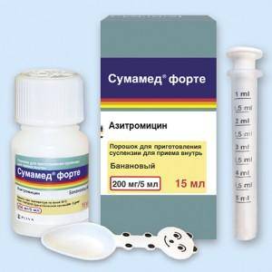 Сумамед при ангине (остром тонзиллите) у детей: инструкция по применению
