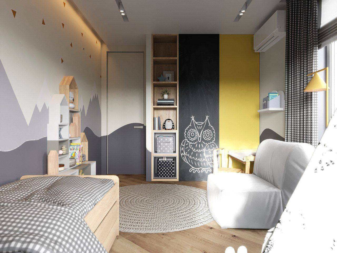 Дизайн интерьера детской комнаты для двоих детей: фото и варианты планировки