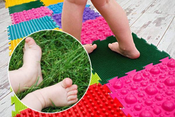 Массажный коврик для детей своими руками - как сделать ортопедическую дорожку для ног (с фото)