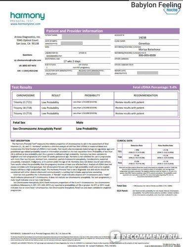 Неинвазивный тест Пренетикс: что можно кушать перед исследованием