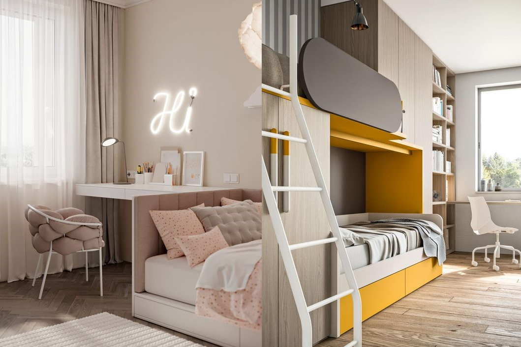 Оформление детской комнаты для девочки или мальчика в скандинавском стиле